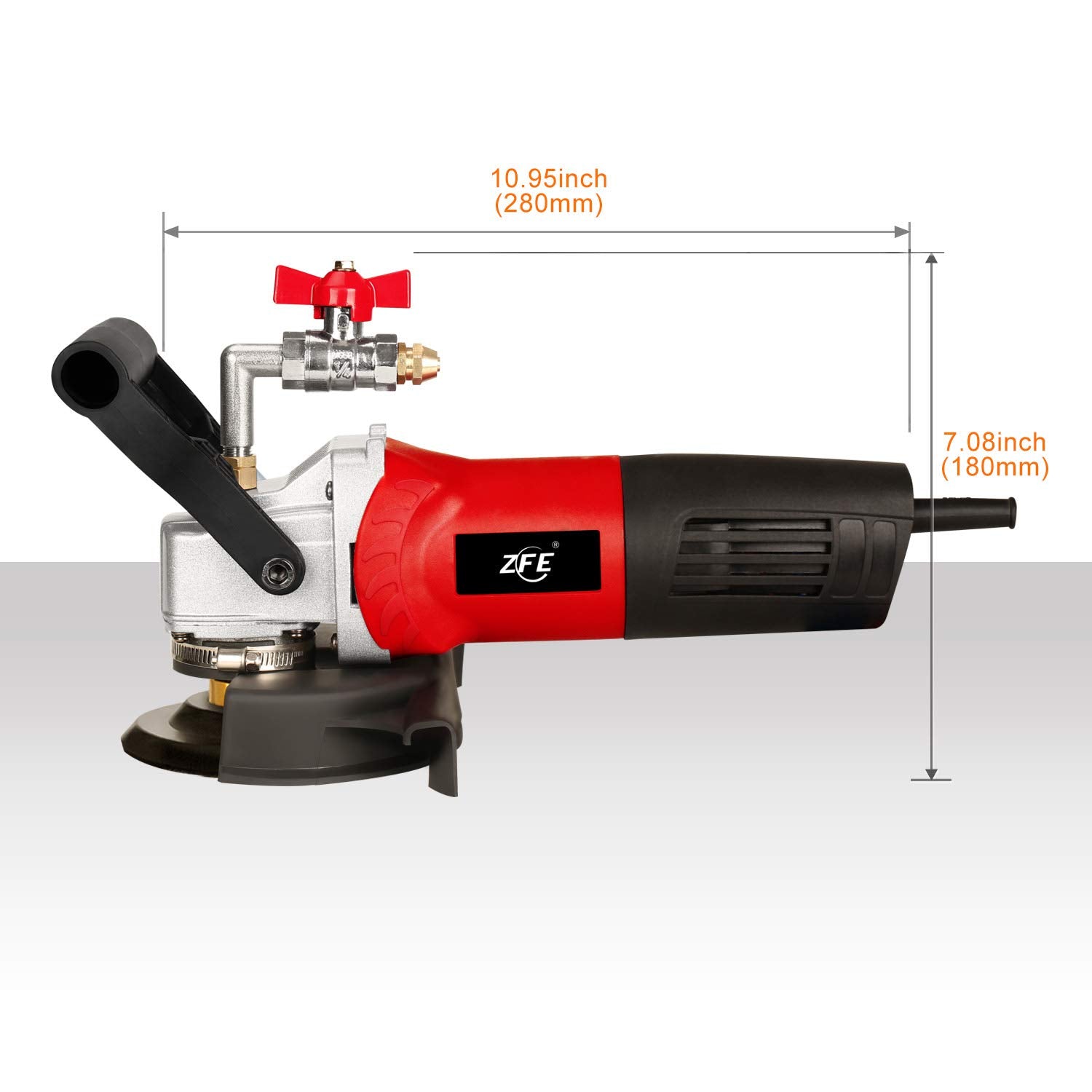 ZFE head-heavy design applies steady pressure for smooth results