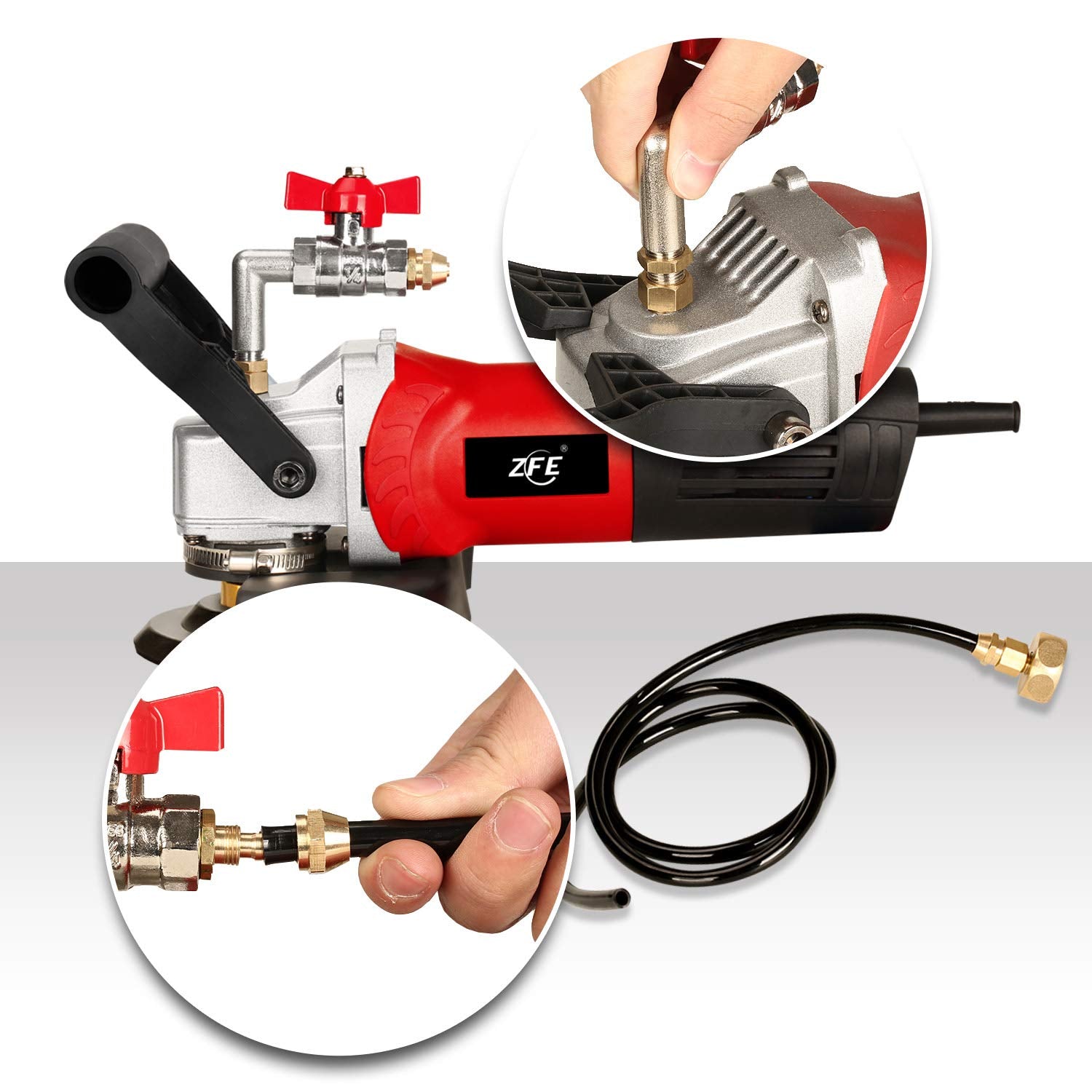 ZFE water splash guard protects you while polishing near water