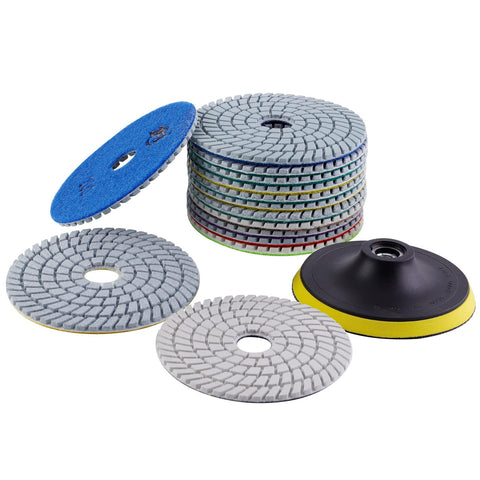 ZFE Diamond Wet Polishing Pad 50 grit front view for quick initial grinding on stone