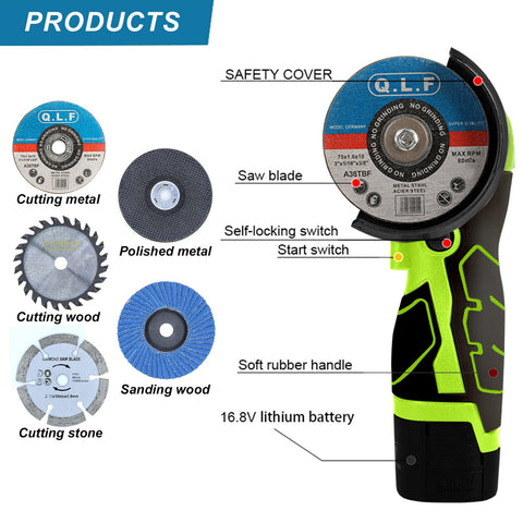 ZFULVO 6pc cutting discs set for varied materials and tasks.