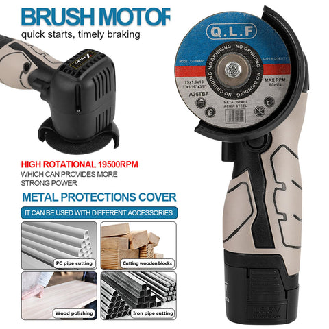 ZFULVO ergonomic rubberized handle improves grip during one-handed use.