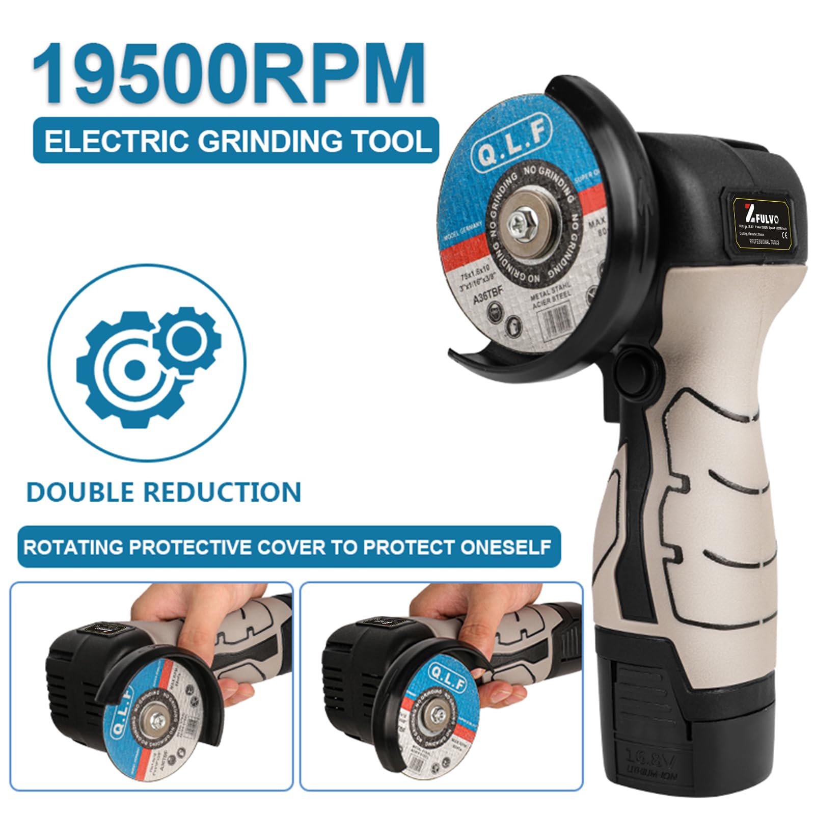 ZFULVO fast charger keeps batteries ready between jobs.