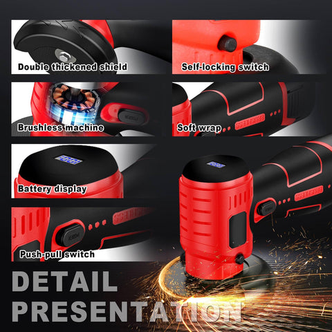 ZFULVO kit contents show grinder, batteries, charger, discs, and case for ready setup.