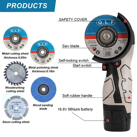 ZFULVO spindle lock enables quick, tool-free disc changes.