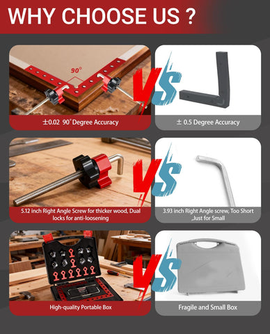 zfzyyxgs quick-setup corner clamp enables hands-free bonding and fast alignment.