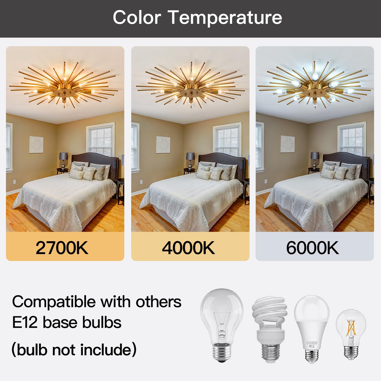 ZGLAOJT 8-light ceiling light ideal for kitchen island lighting.