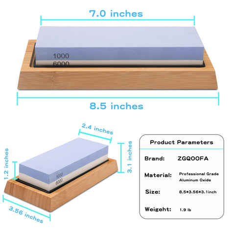 ZGQOOFA easy cleanup—wash with water after sharpening