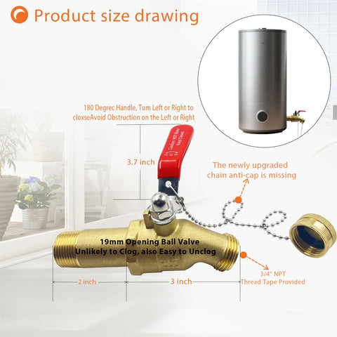 ZGTools 3/4 GHT outlet connection for easy hose hookup