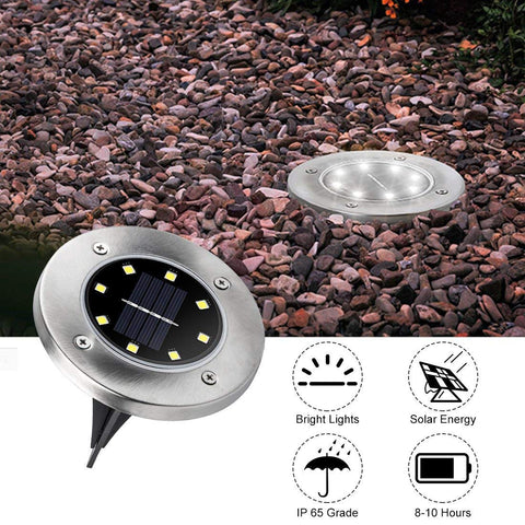 ZGWJ solar ground light installs in seconds with a spike setup.