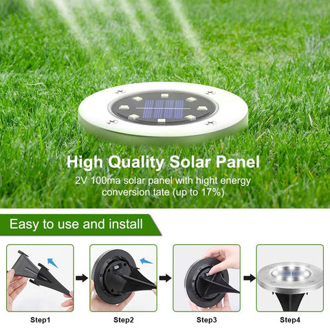 ZGWJ solar ground light IP65 waterproof protection for outdoor use.