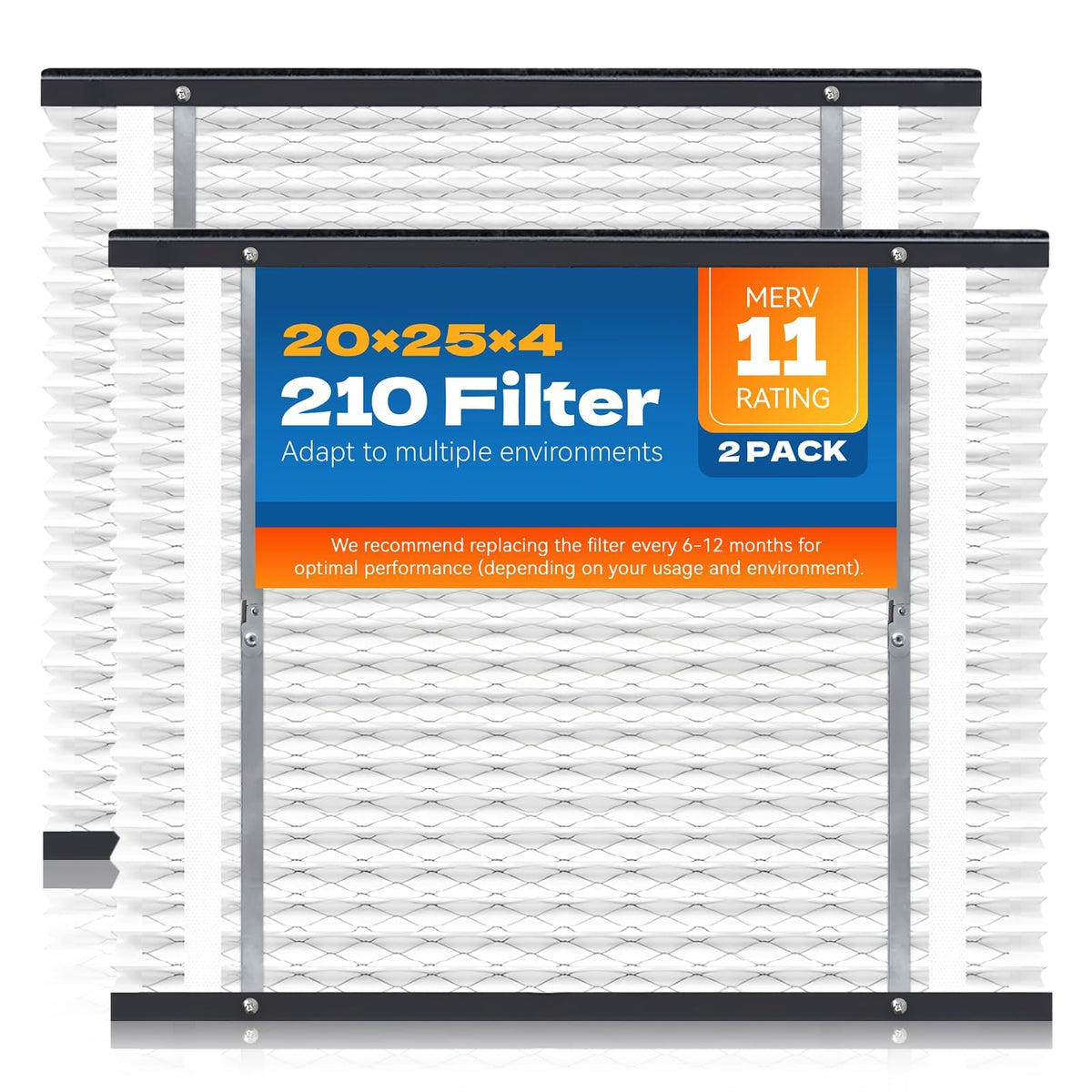 Zhairesy 210 replacement filter in 20x25x4 fits AprilAire units for clean air