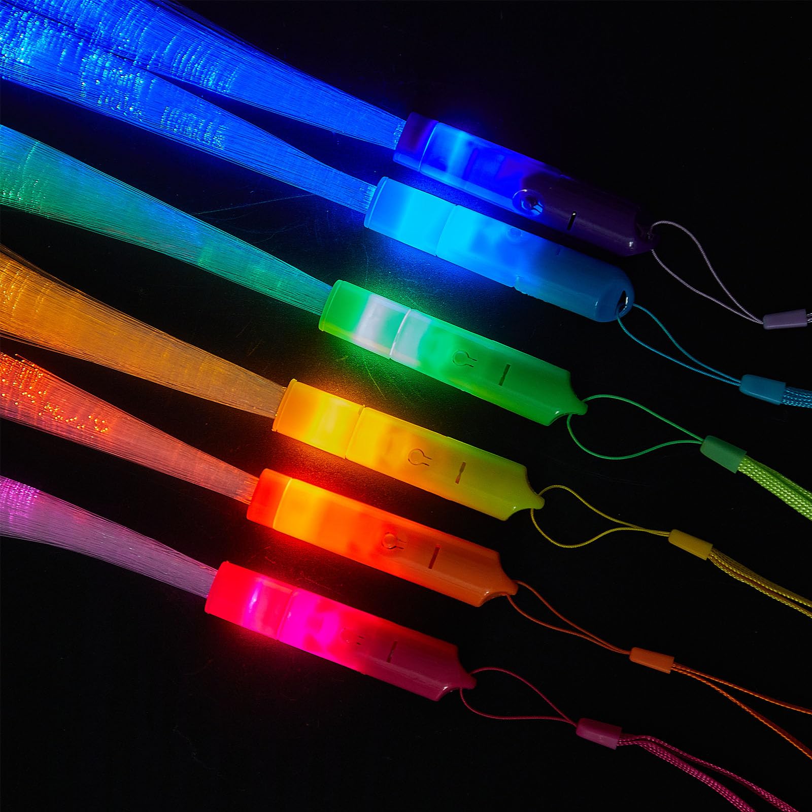 Zhanmai fiber-optic wand with acrylic handle for easy grip and control.