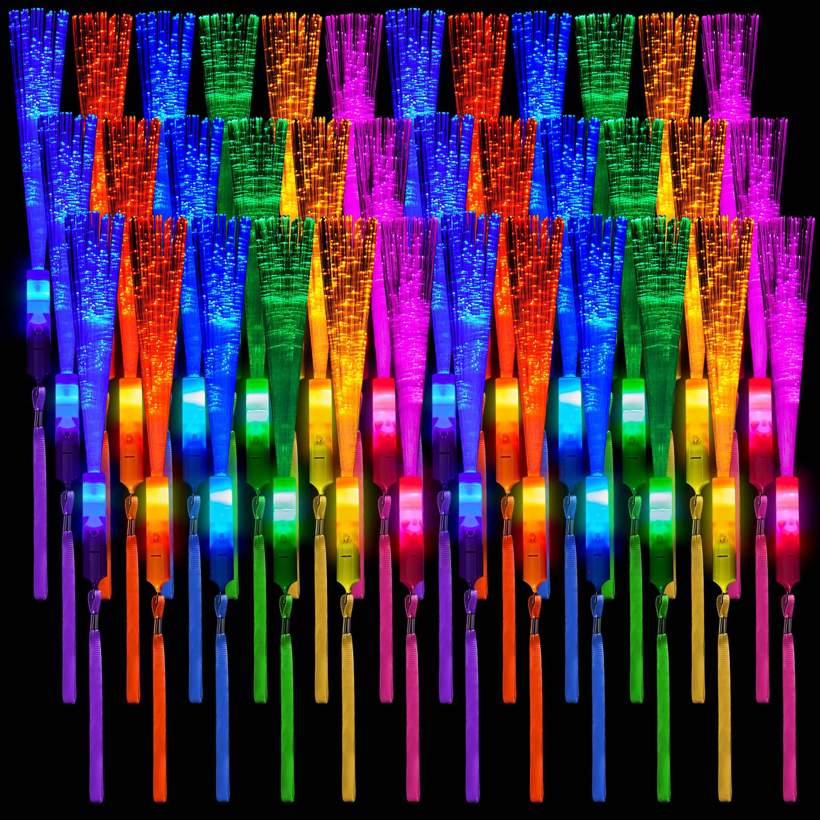Zhanmai glow wand multi-color pack provides vibrant lighting for concerts.