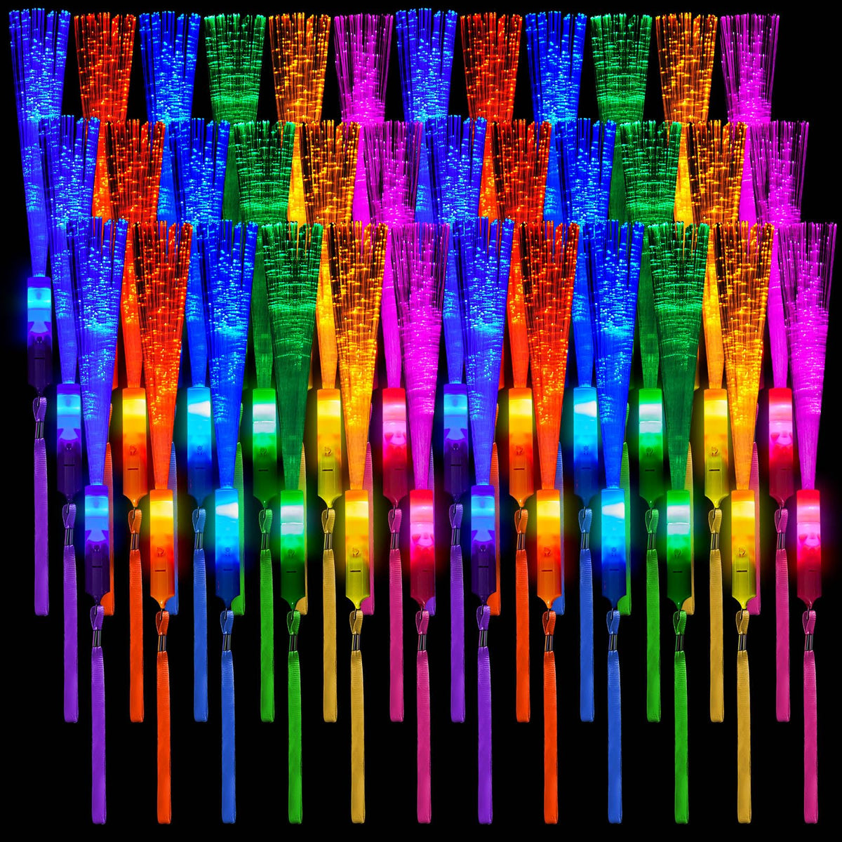 Zhanmai glow wand multi-color pack provides vibrant lighting for concerts.