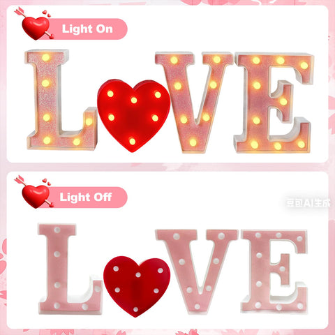 Zhaoray heart sign provides warm ambience for intimate spaces.