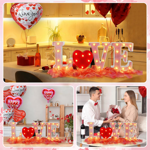 Zhaoray love sign wall hanging option for flexible decor.