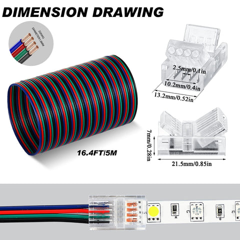 Zhengmy transparent LED connector caps for clean, low-profile installations.