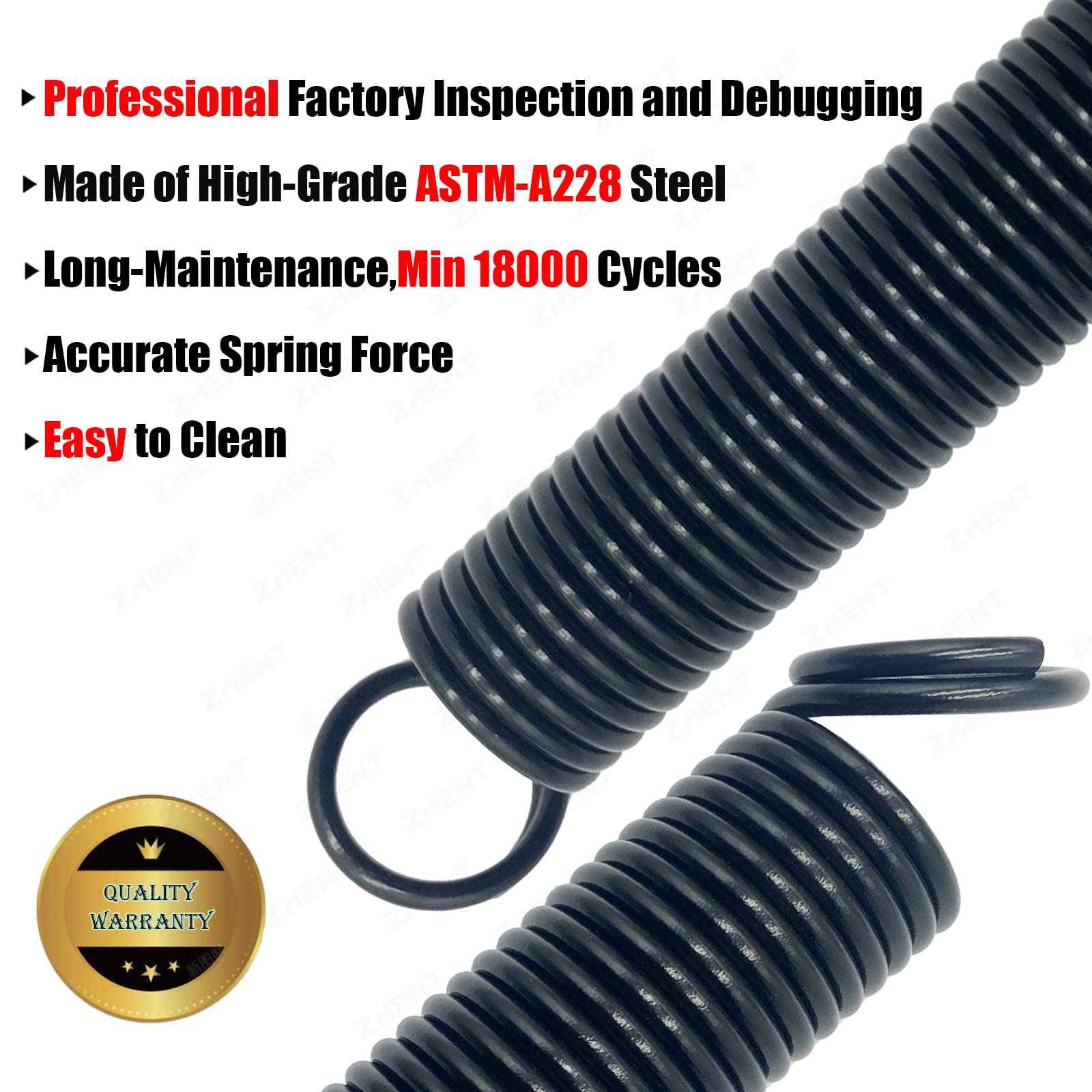 ZhenT heat-treated-spring-steel for high durability and long life.