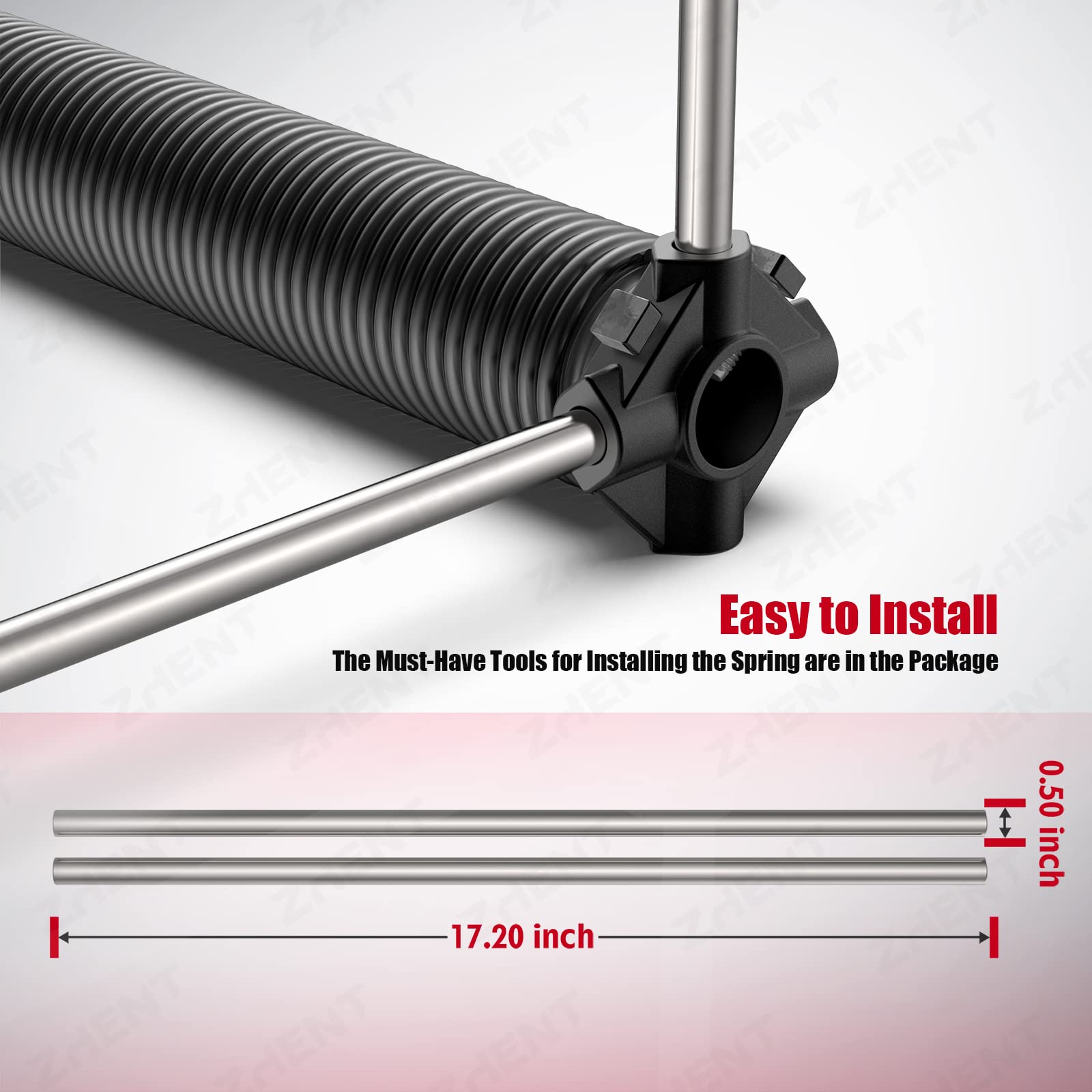 ZhenT non-slip winding bars included for faster, safer installation