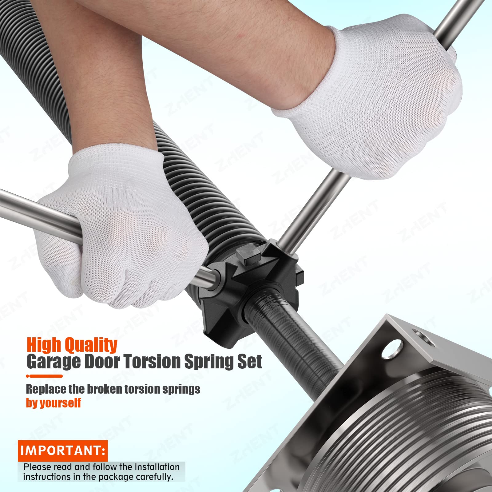 ZhenT torsion springs are 22in overall length for proper fit