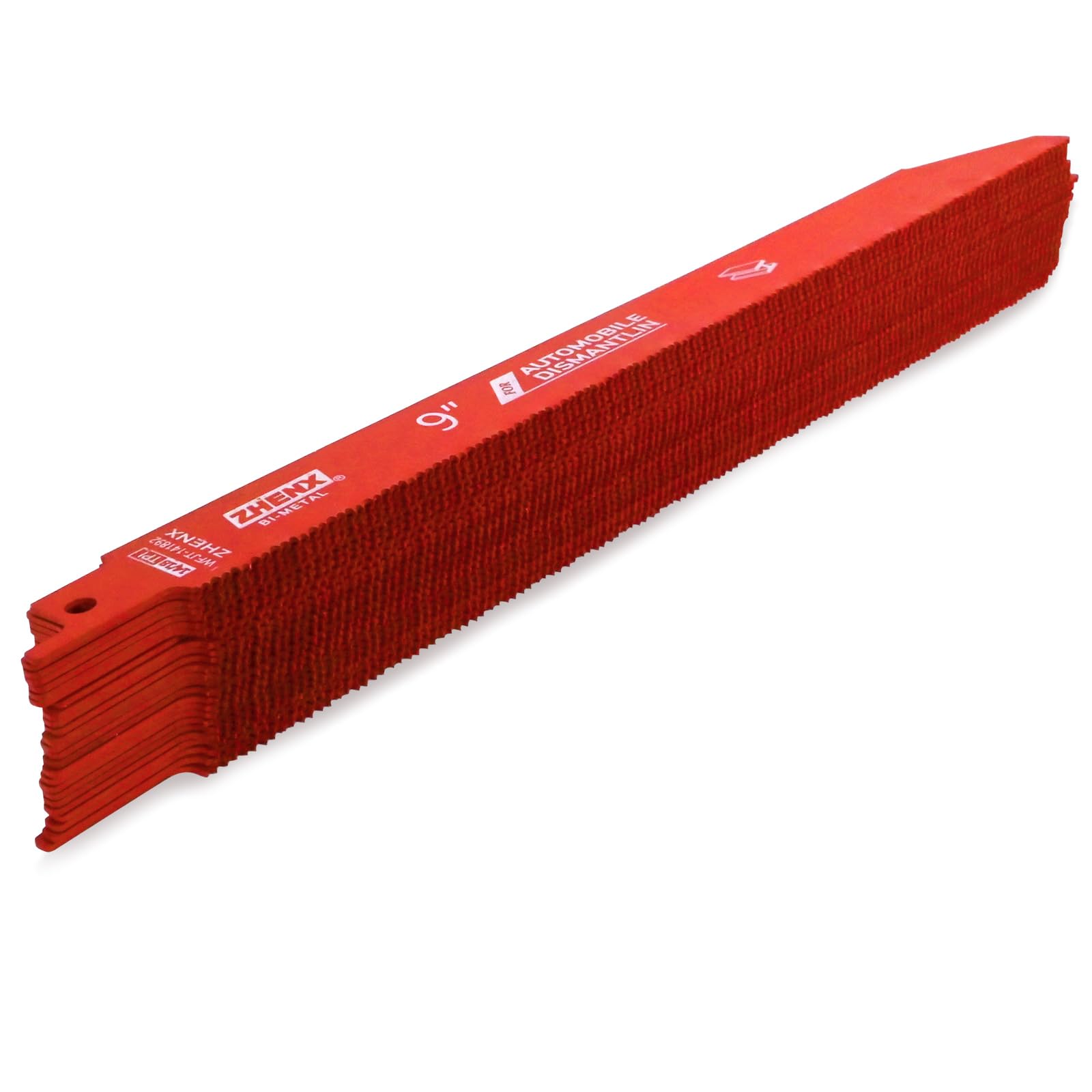 Zhenx 25-pack 9-inch blades in a package ideal for metalworking tasks