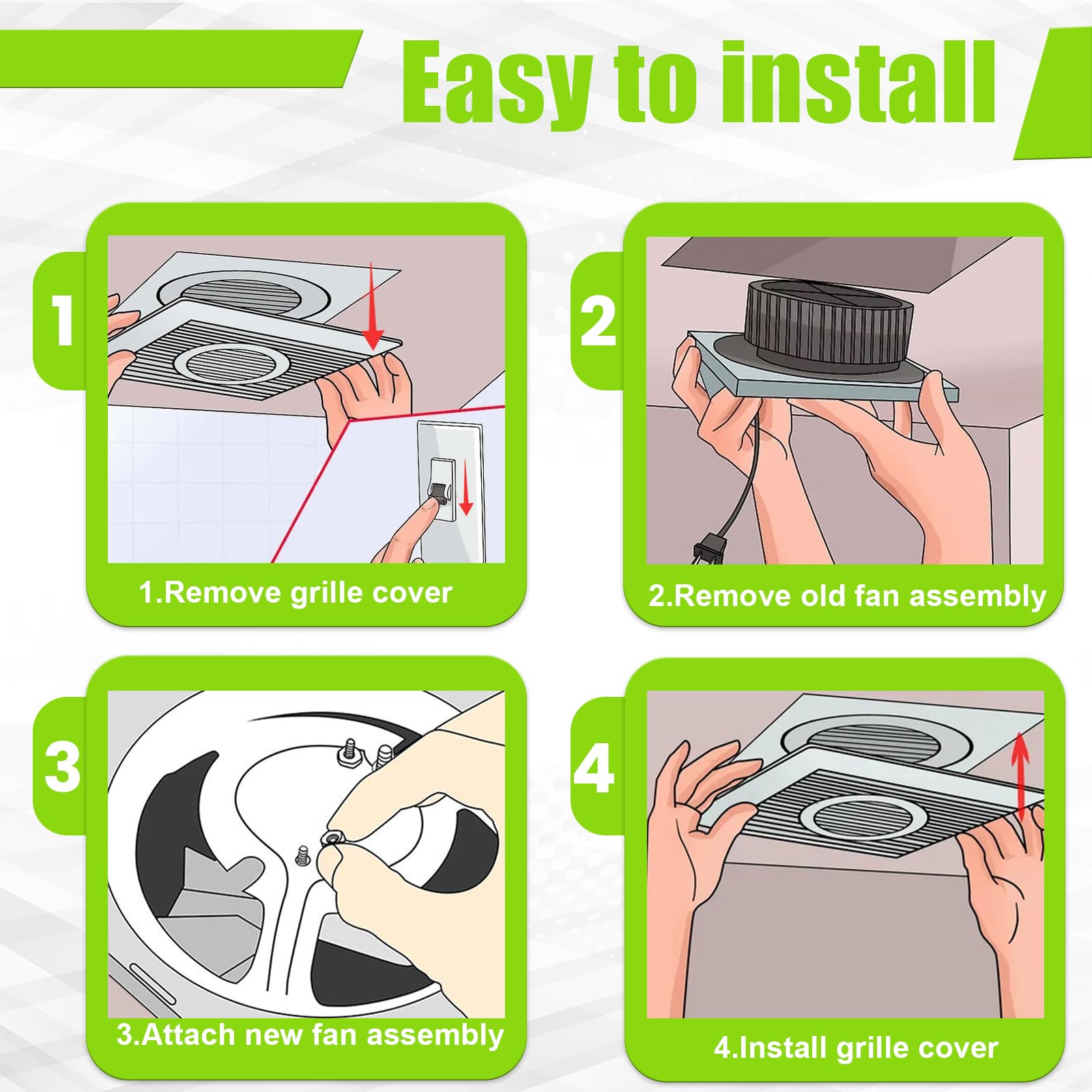 Zhenx easy five-minute install for quick replacement.