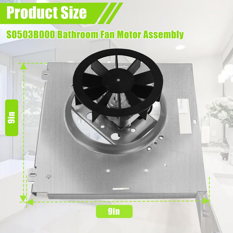 Zhenx NuTone-compatible bathroom fan motor replacement for reliable airflow.