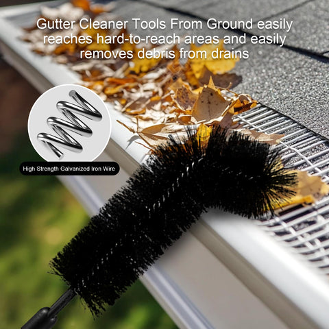 Wide compatibility for patios and exteriors with Zhichen star gutter cleaner.