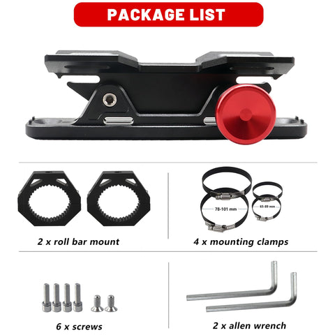 ZHILXN aluminum quick-release holder keeps equipment secure on rugged trails.