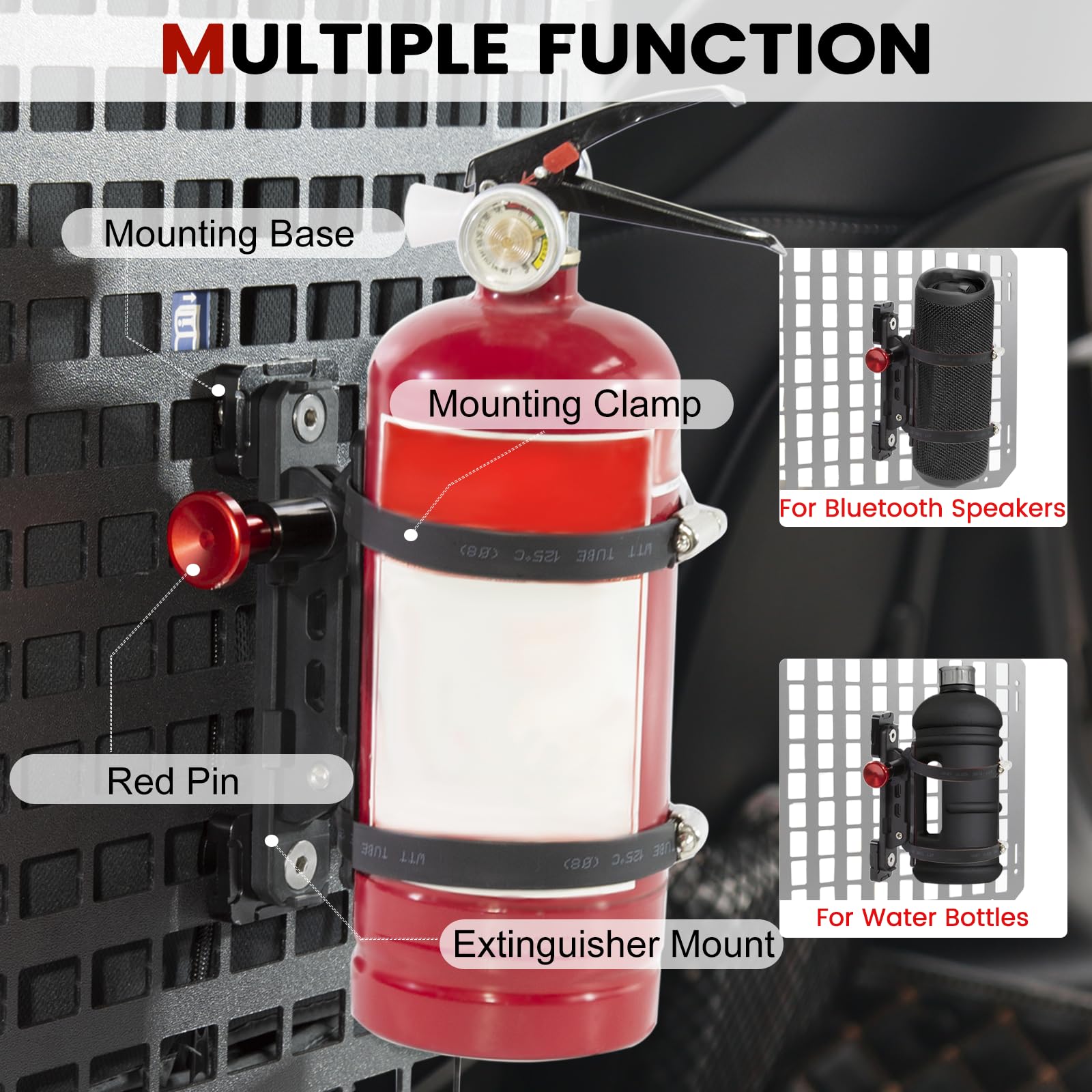 ZHILXN quick-release red pin in action on extinguisher.