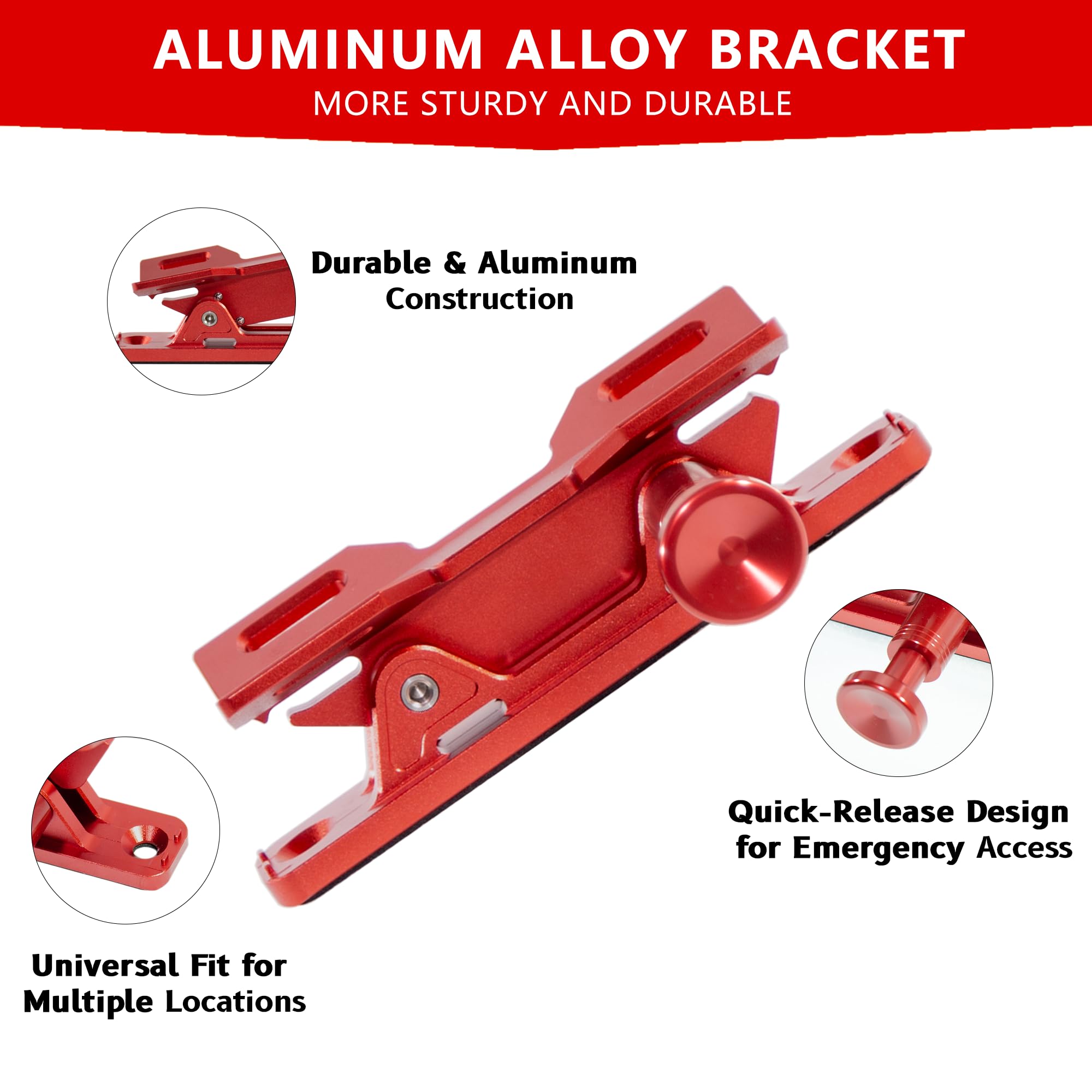ZHILXN universal-fit mount suits multiple vehicles for versatile setups.