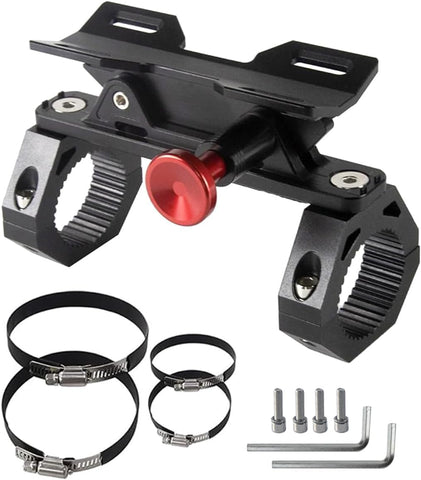 ZHILXN UTV fire extinguisher mount bracket on rollbar for quick access.