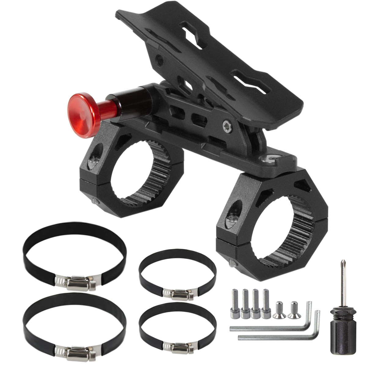 ZHILXN UTV fire extinguisher mount with quick release for fast access on rugged trails.