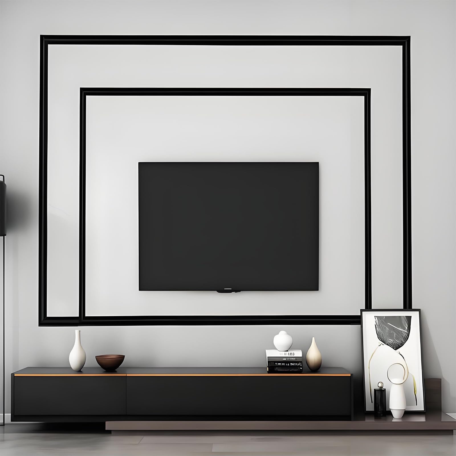 ZHIVEZEN multi-surface trim on wall shows versatile styling options.