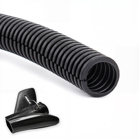 ZhiYo 50ft split-tubing protects wiring from heat and abrasion.