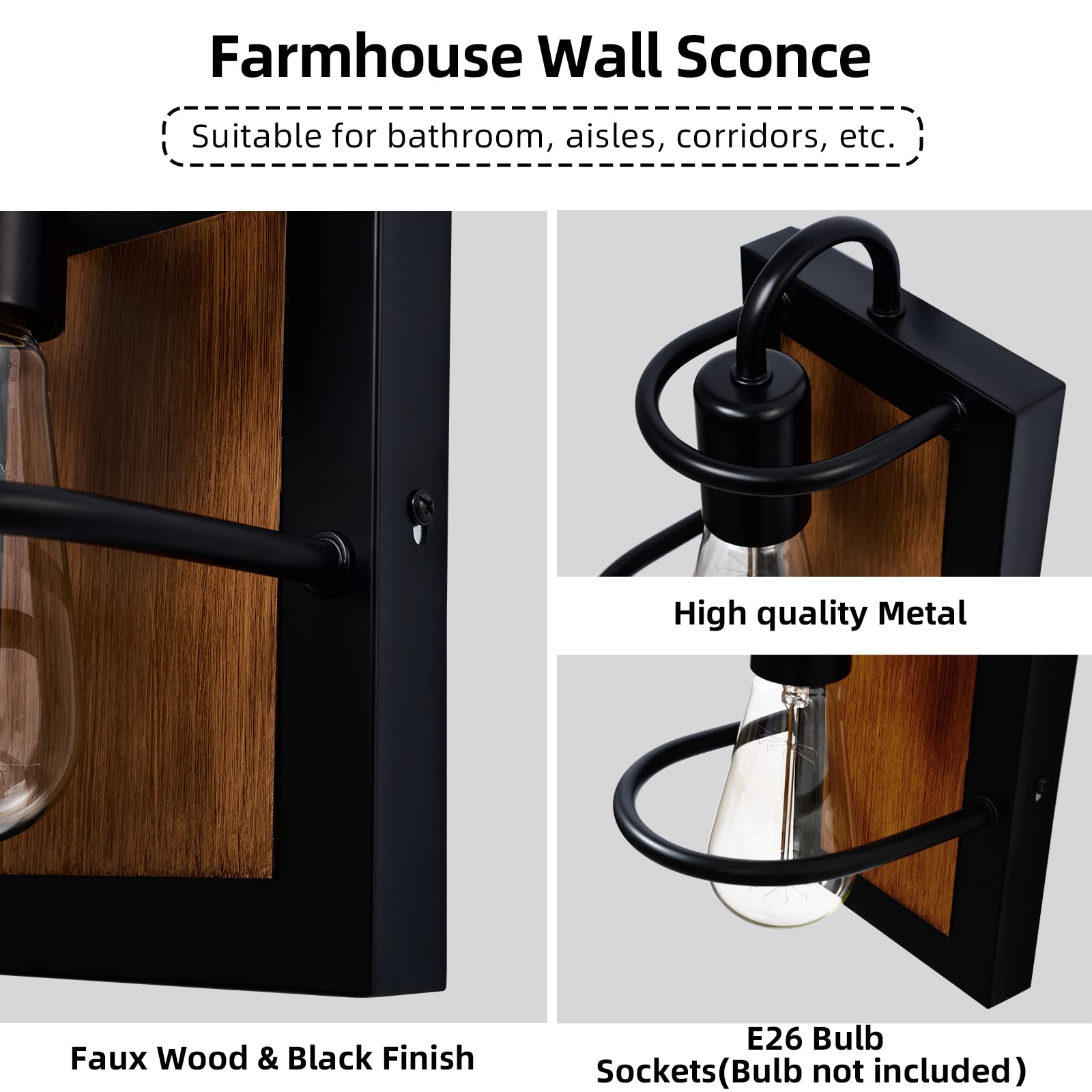 Close-up of hollow-curved cage shade on Zhkung industrial sconce