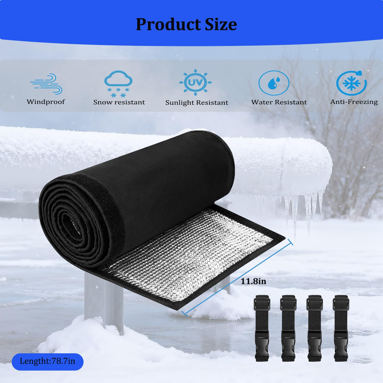 Zhlloucm Velcro closures enable tool-free installation.