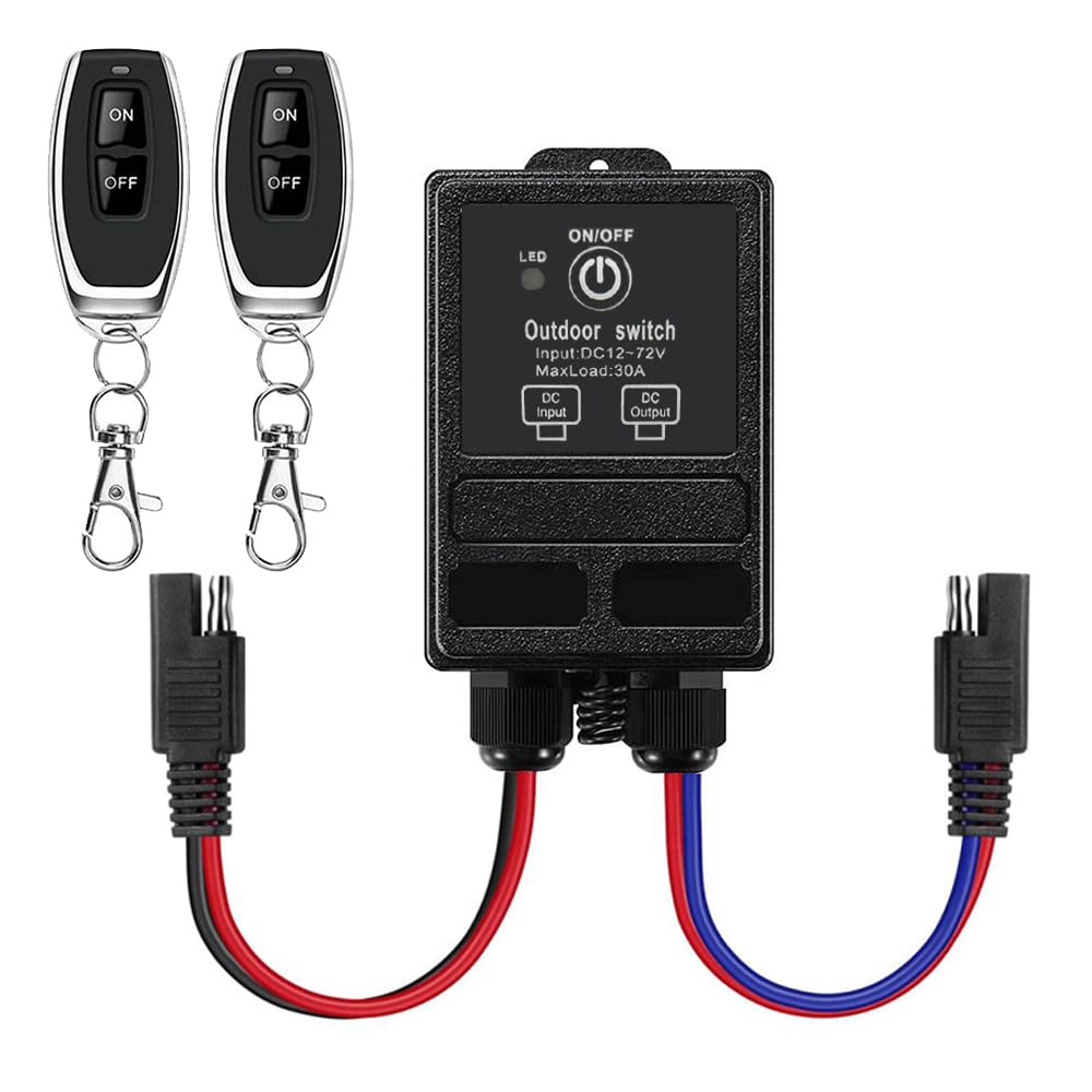 ZHOFONET 12V wireless remote switch enables hands free spray control