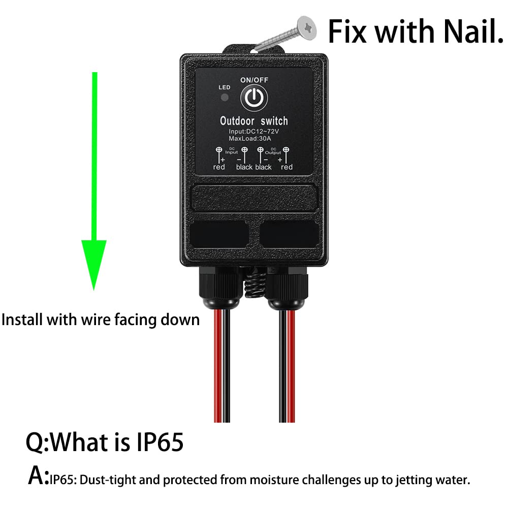 ZHOFONET outdoor lighting control with remote switch setup.