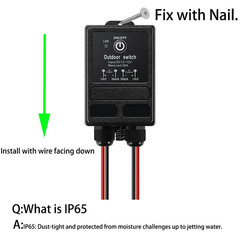 ZHOFONET outdoor lighting control with remote switch setup.
