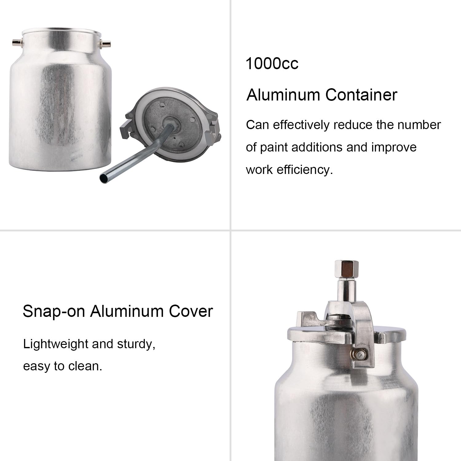 ZHONG AN 1/4 inch inlet illustration highlights easy compatibility.