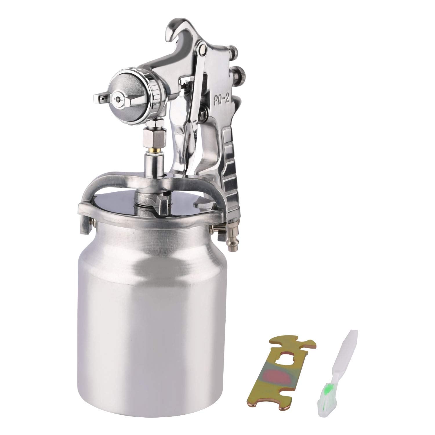 ZHONG AN siphon spray gun front view with a 3.0mm nozzle for smooth, even coat.