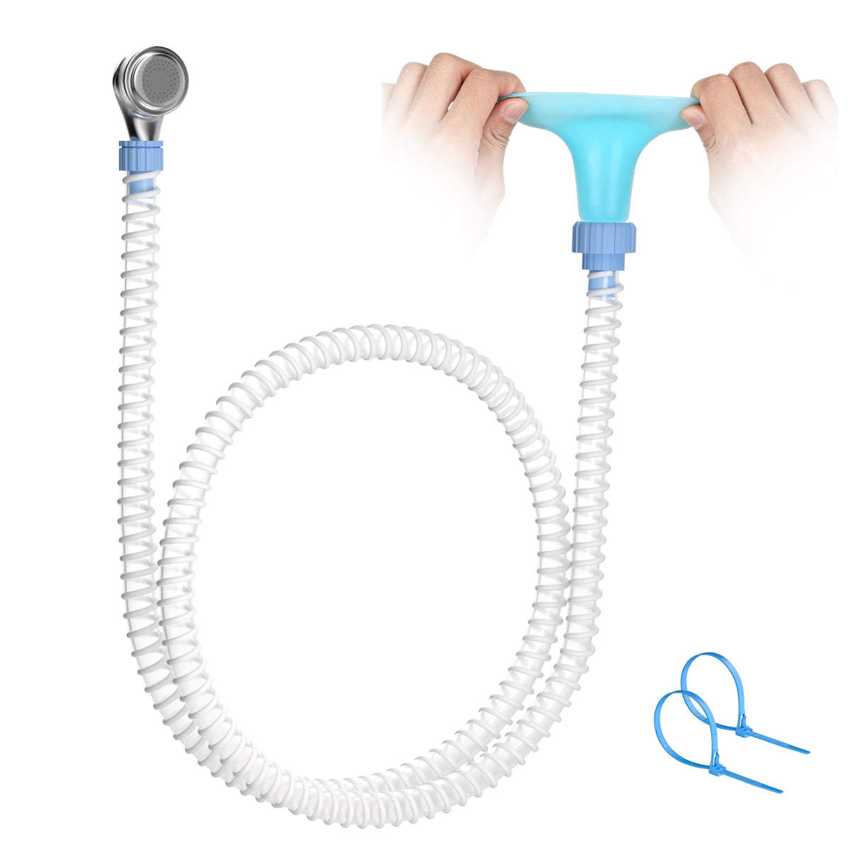 Zhongpu Reach handheld shower head with 6ft hose for easy pet bathing