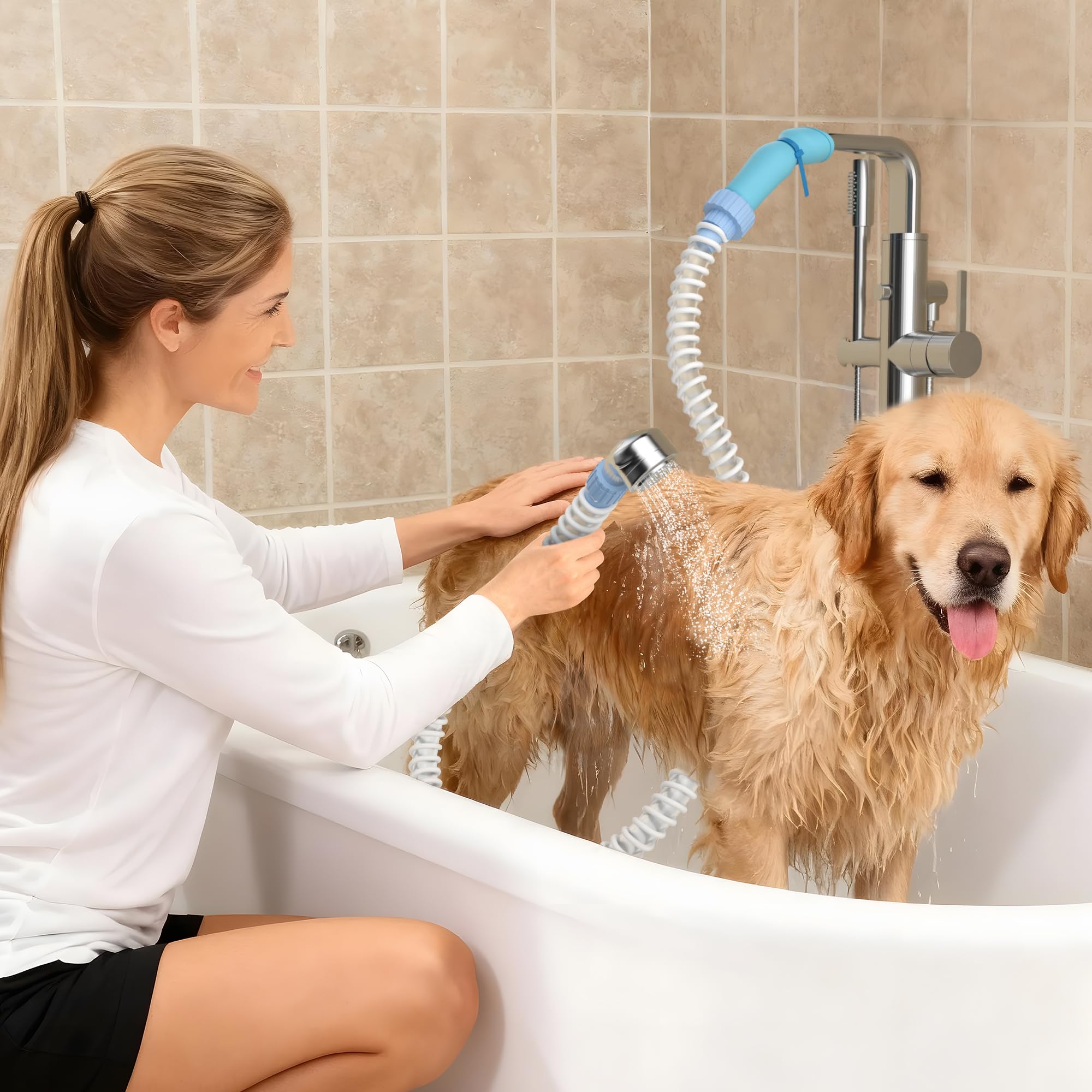 Zhongpu Reach 6 ft hose extends reach for hard-to-clean areas