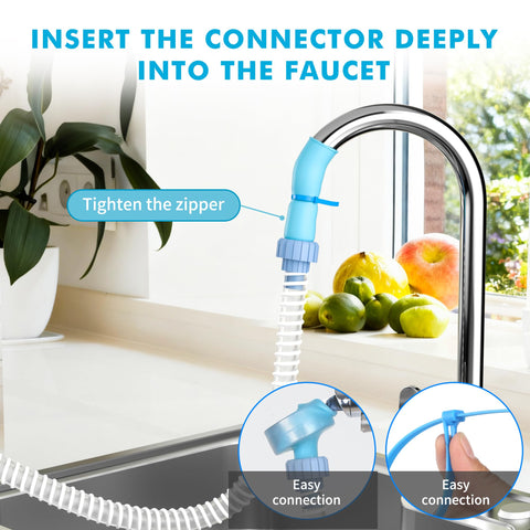 Zhongpu Reach slip-on faucet sprayer for quick no-install setup