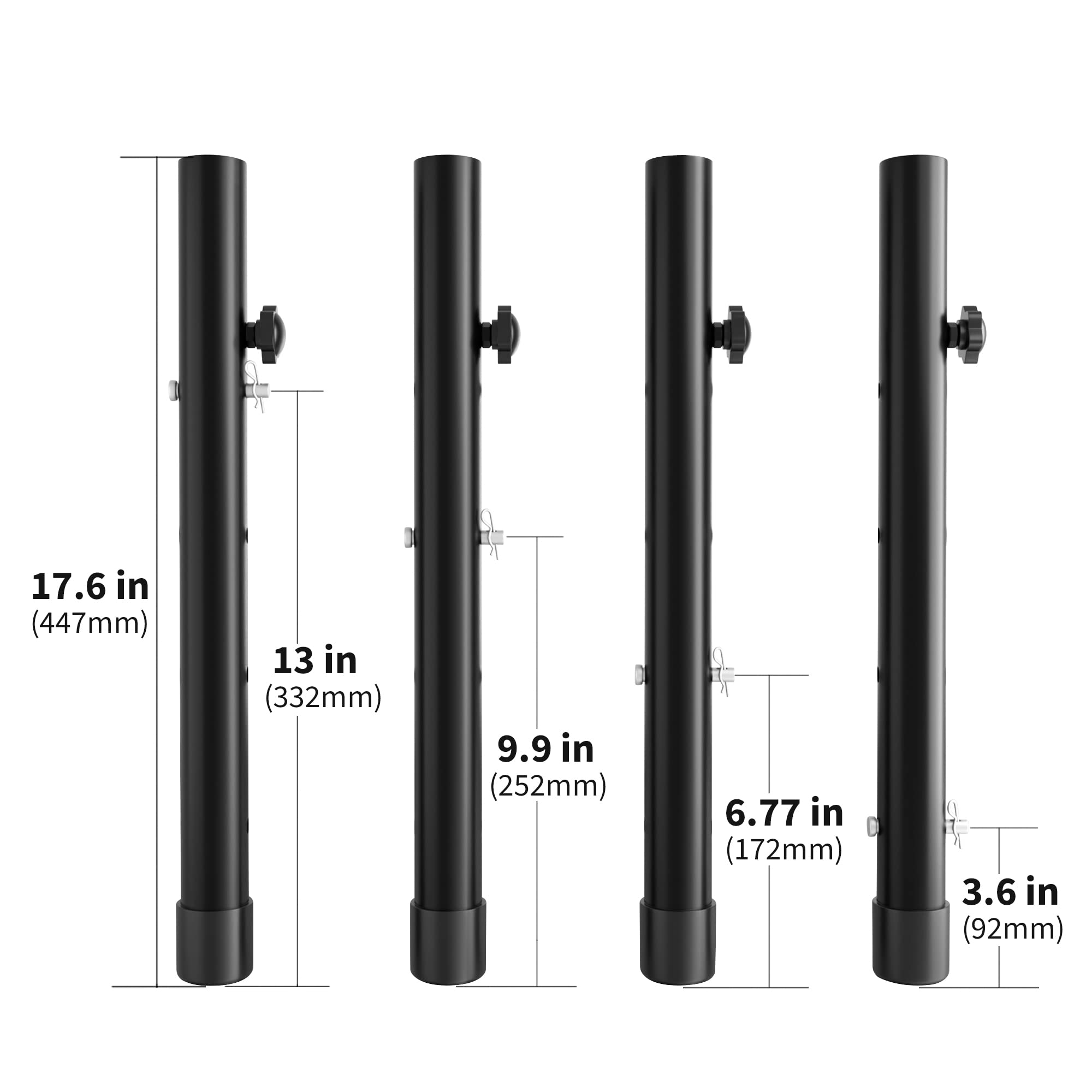 ZhouDaShu adjustable heights 3.6 to 13 inches for versatile setups