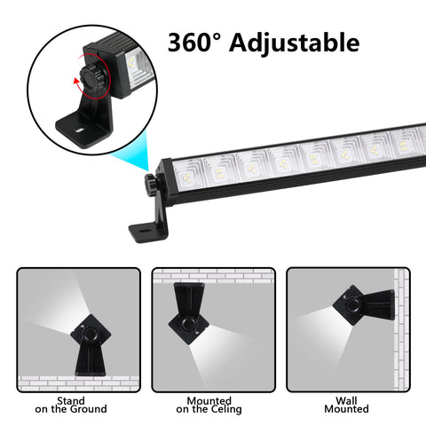 ZHPINGMX 120-degree beam covers corners and reduces shadows.