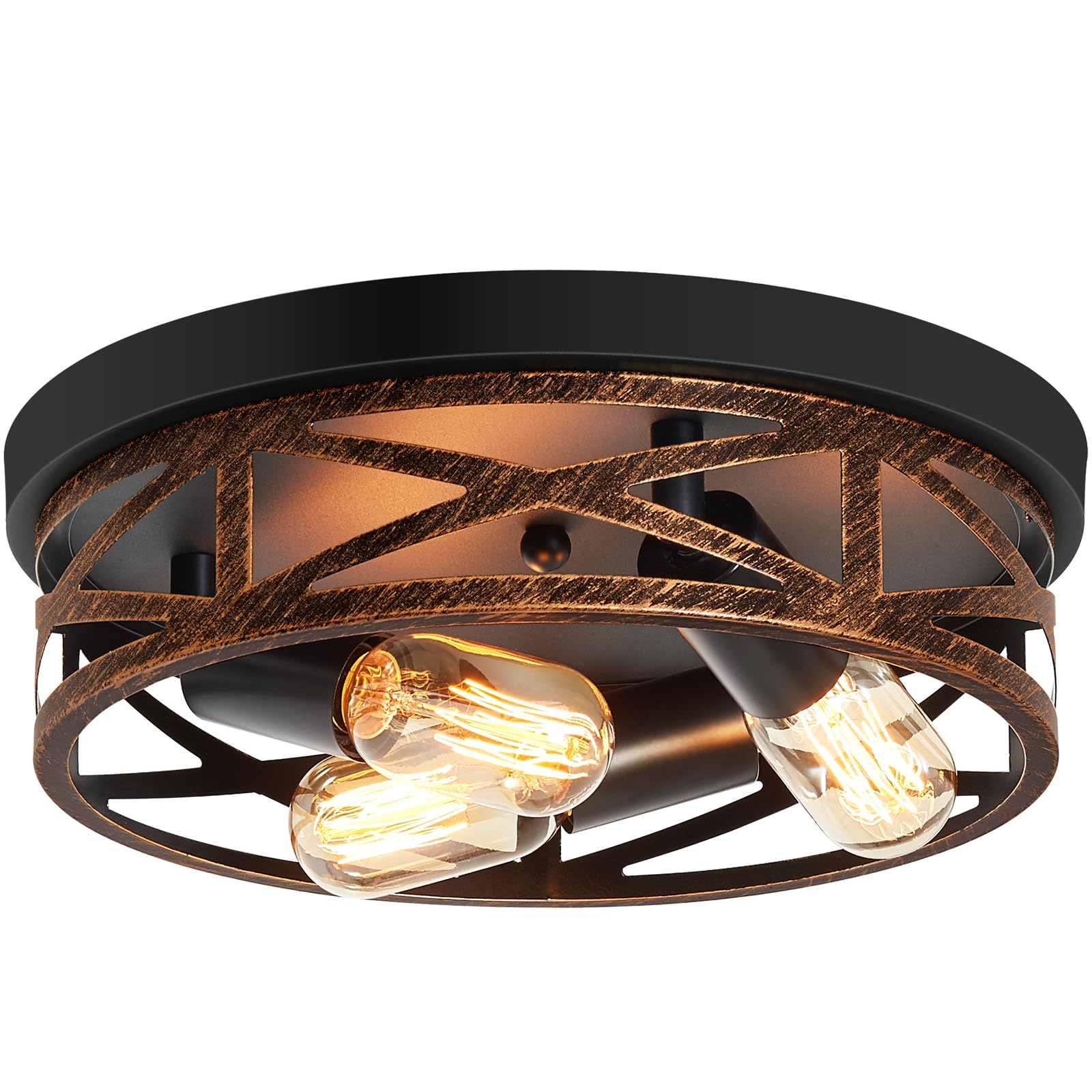 ZHU YAN farmhouse ceiling light with 3-light configuration for kitchens and hallways