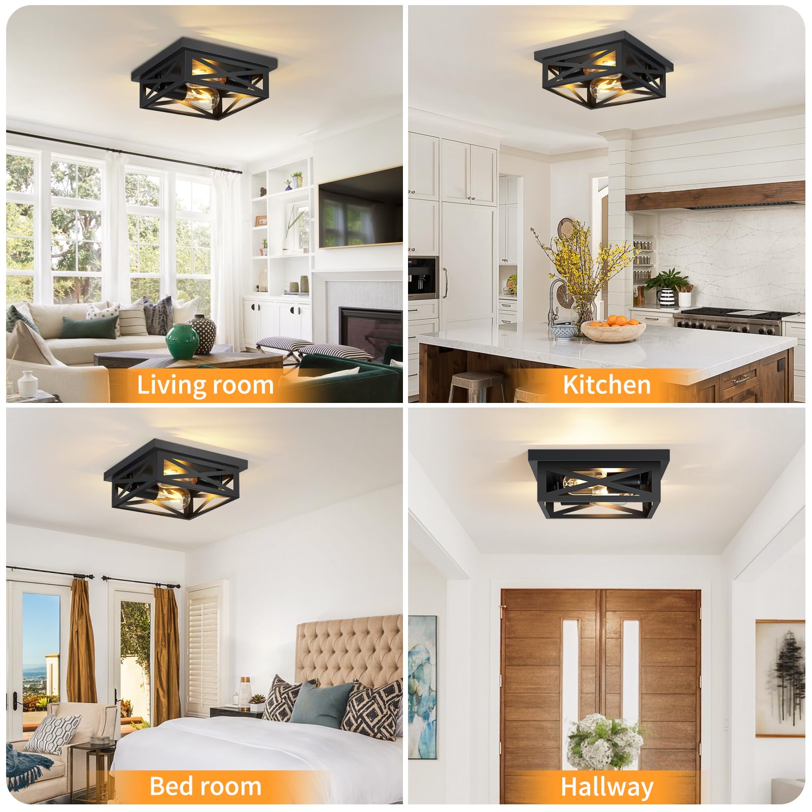 ZHU YAN dimmable ceiling light works with compatible switches for mood.