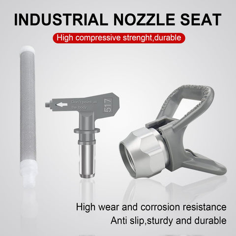 Zhuitu 517 nozzle tip enables precise atomization and even coat.